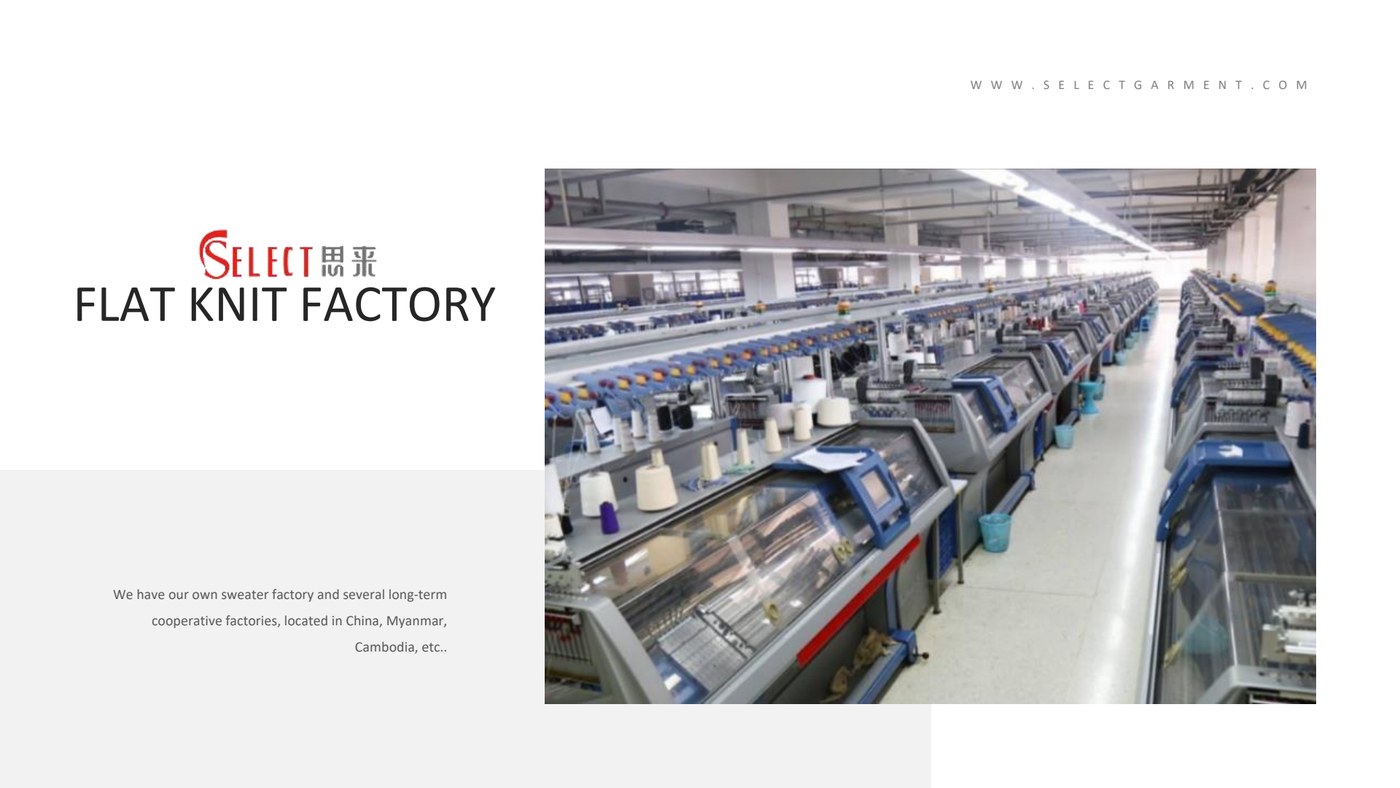 Select flat knit factory